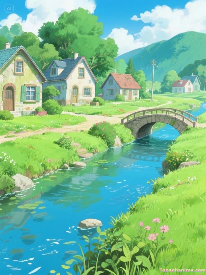 ảnh phong cảnh anime thiên nhiên