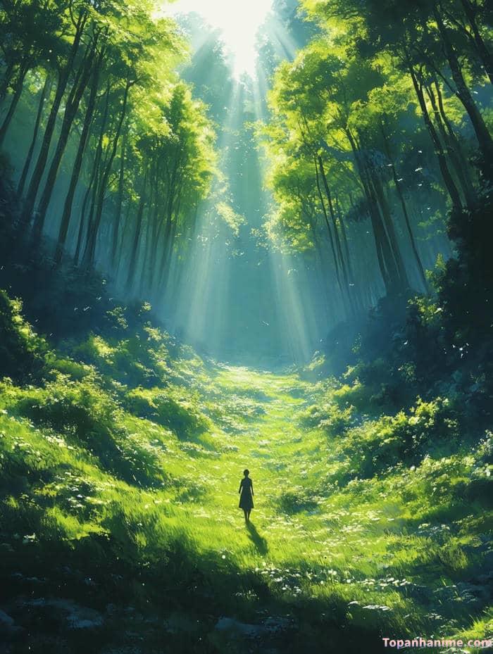 ảnh phong cảnh anime thơ mộng