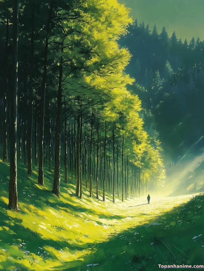 ảnh phong cảnh anime trong lành