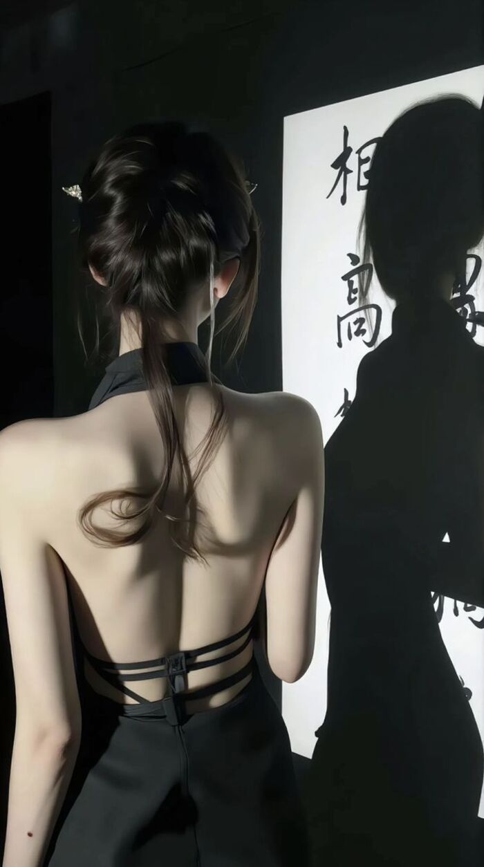 ảnh sau lưng cô gái 4d