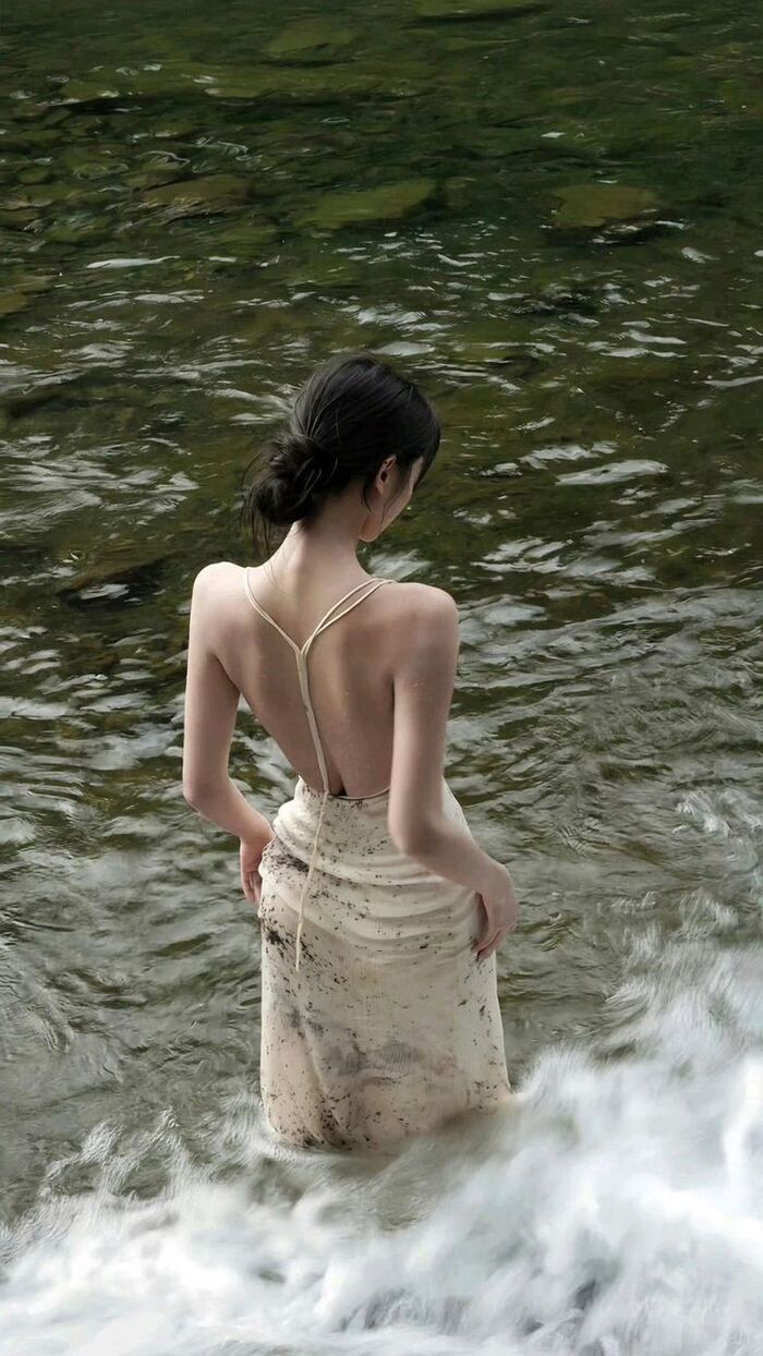 ảnh sau lưng cô gái 4k