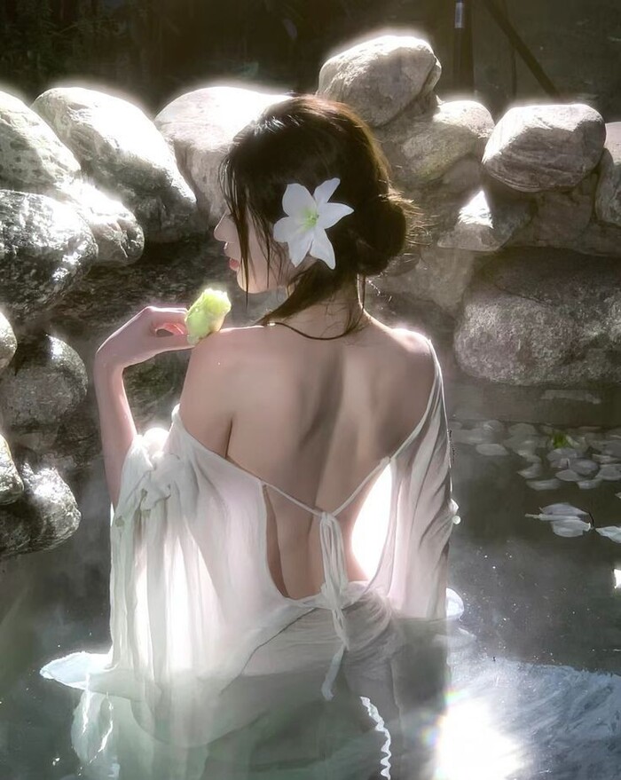 ảnh sau lưng cô gái đẹp full
