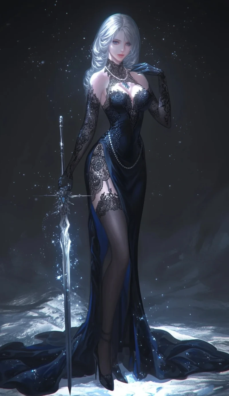 anime nữ cầm kiếm