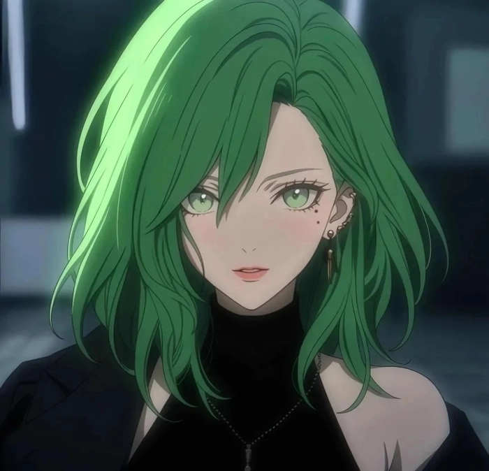 anime xanh lá cây ngầu