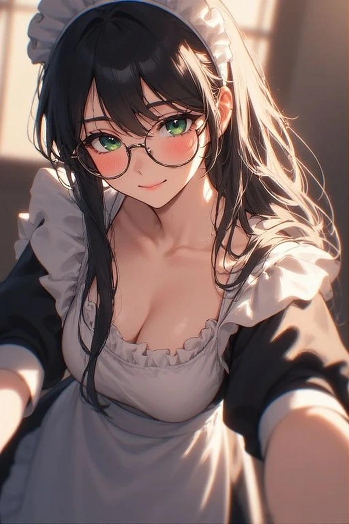 chibi đeo kính