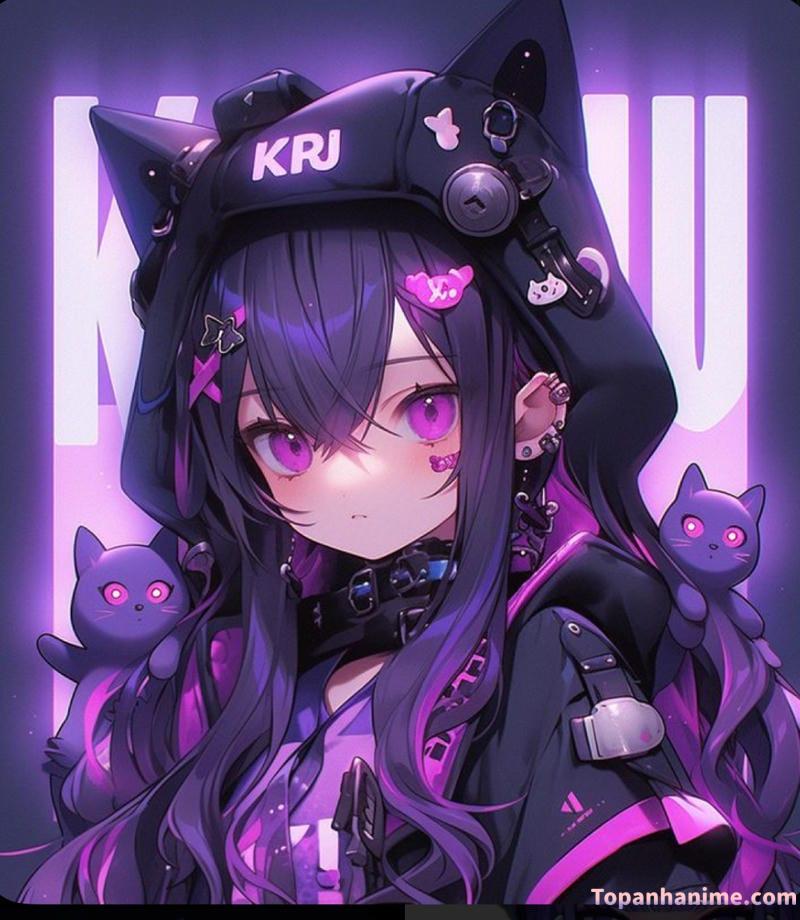 cô gái đội mũ kuromi