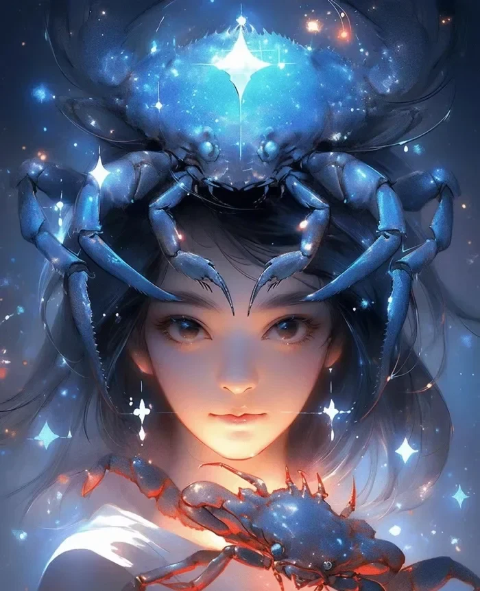hình ảnh anime của cung cự giải