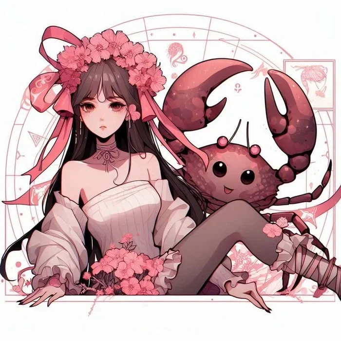 hình ảnh anime cung cự giải