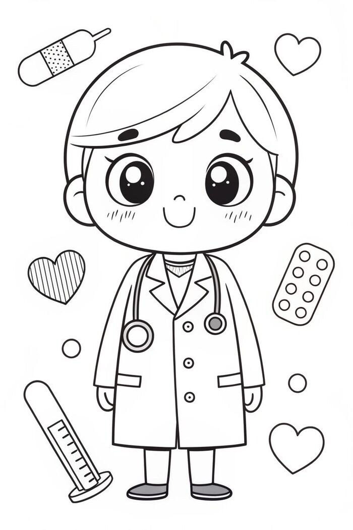 hình ảnh chibi không màu đẹp nhất