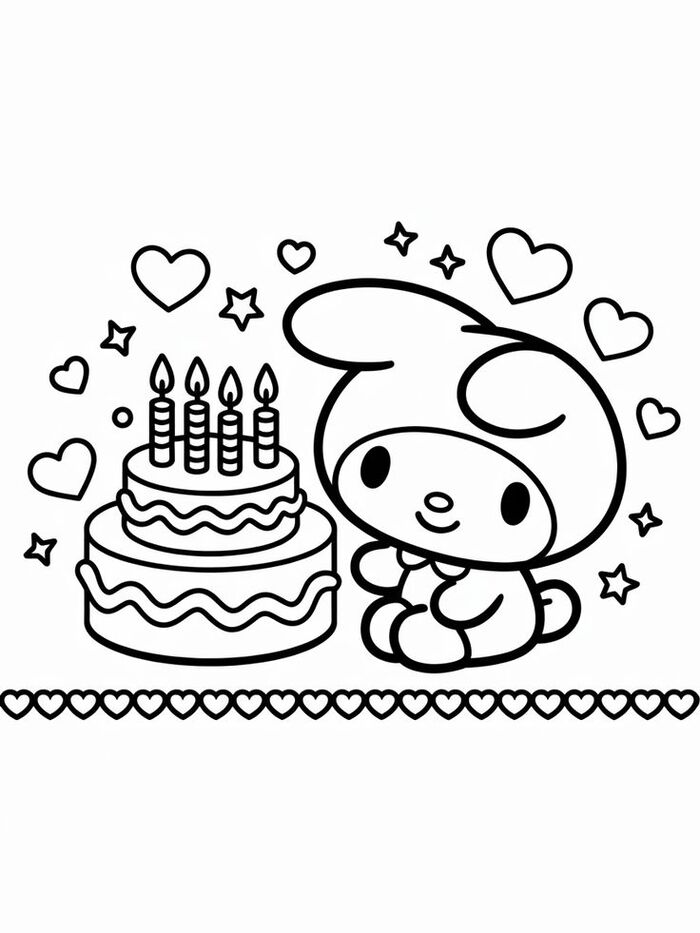 hình ảnh chibi không màu siêu xinh