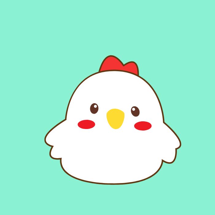 hình ảnh con gà chibi 4k full
