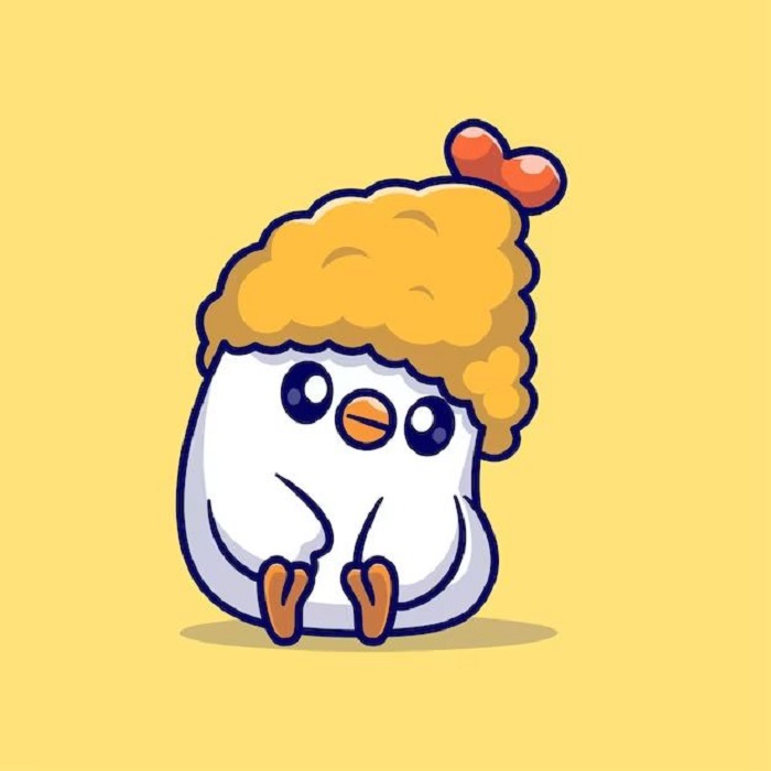 hình ảnh con gà chibi chất 3k