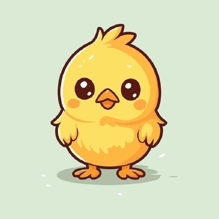 hình ảnh con gà chibi chất 4k