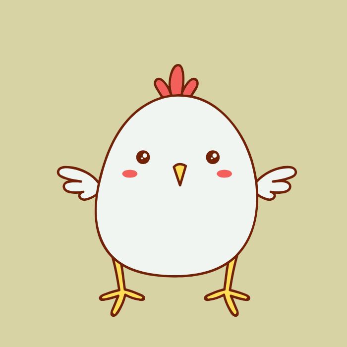hình ảnh con gà chibi chất đẹp