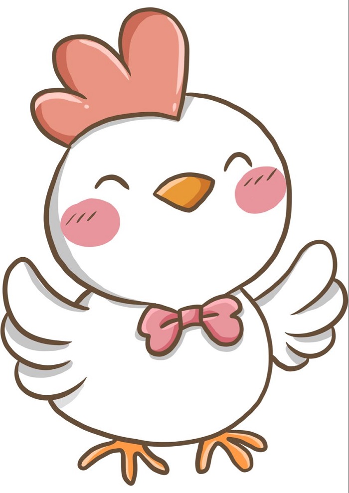 hình ảnh con gà chibi chất hd