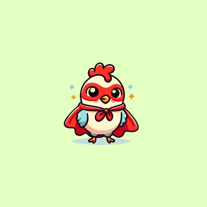 hình ảnh con gà chibi full