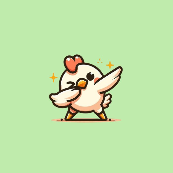 hình ảnh con gà chibi