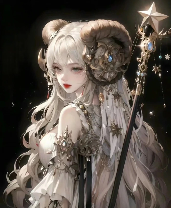 hình ảnh cung bạch dương nữ anime ngầu