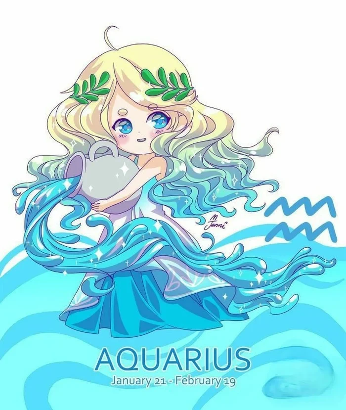 hình ảnh cung bảo bình nữ anime