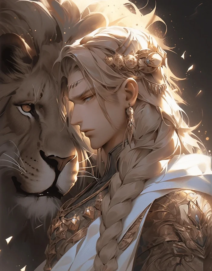hình ảnh cung sư tử nam anime 3