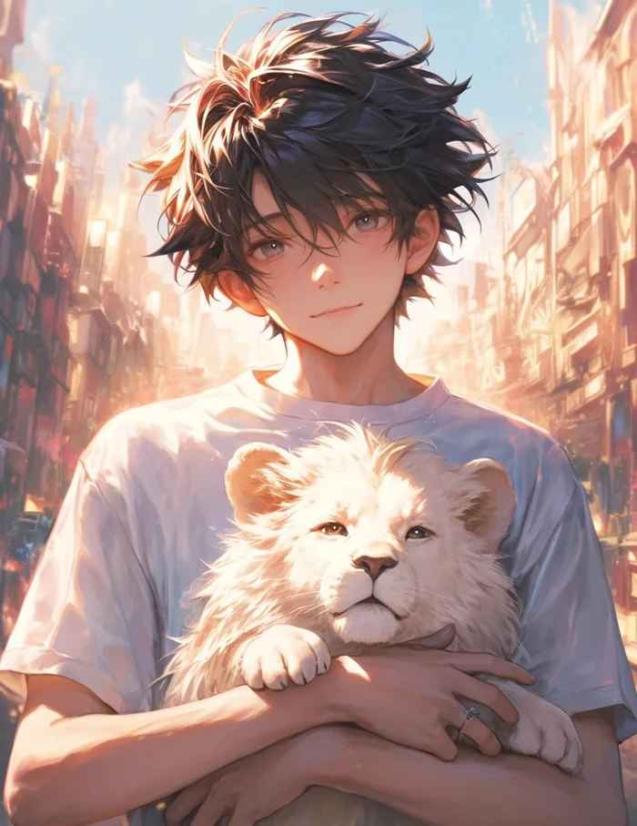 hình ảnh cung sư tử nam anime 7