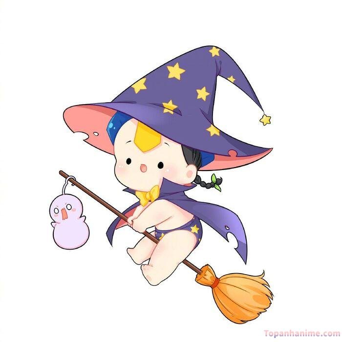 hình ảnh cương thi chibi phù thủy