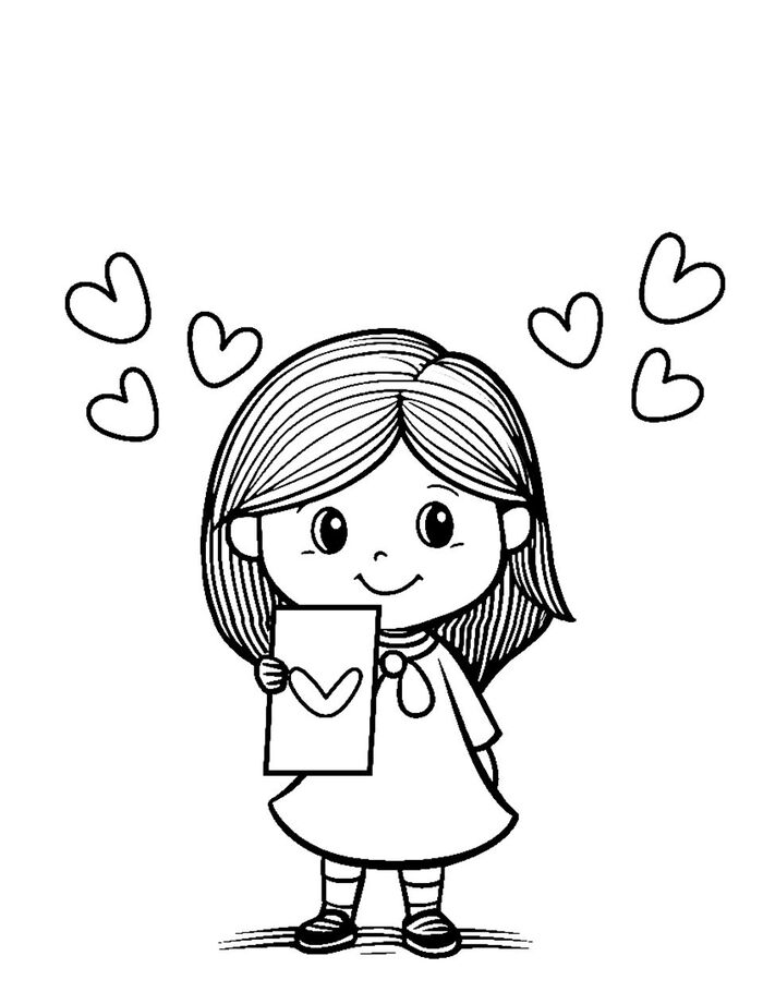 hình chibi không màu