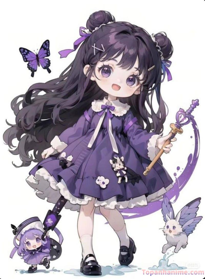 kuromi cầm gấu bông