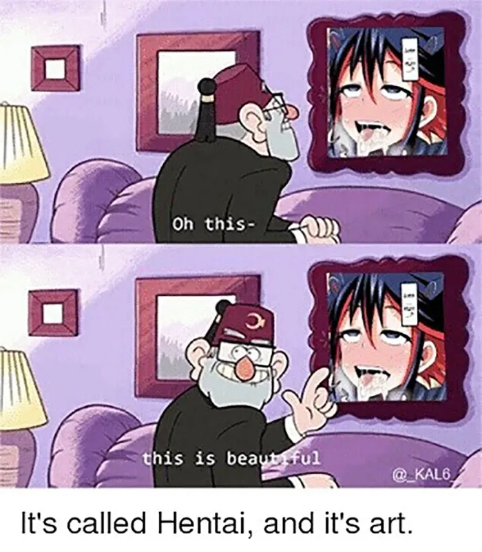 meme cum in hentai