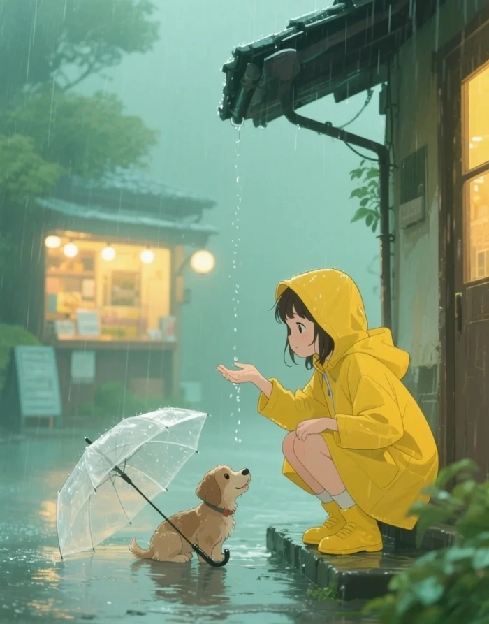 phong cảnh anime chill