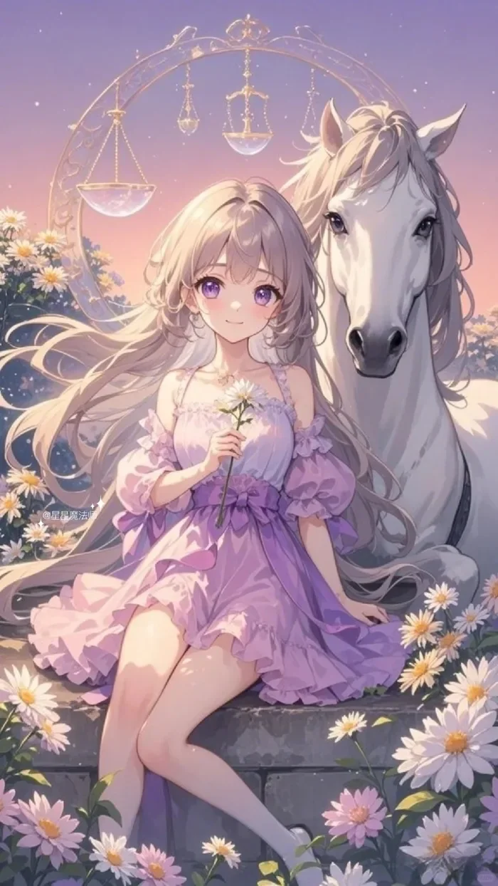 thiên bình nữ anime