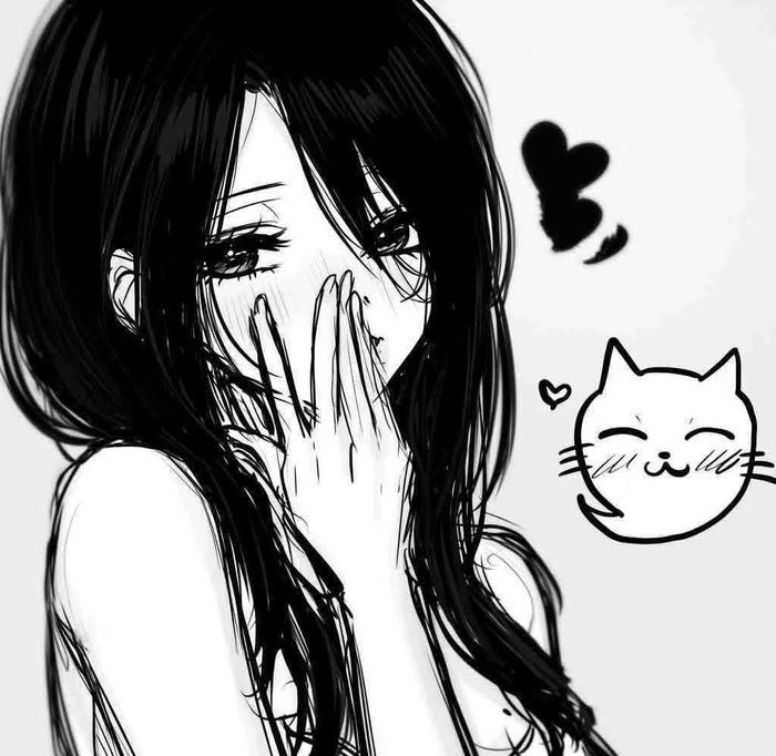 trắng đen anime