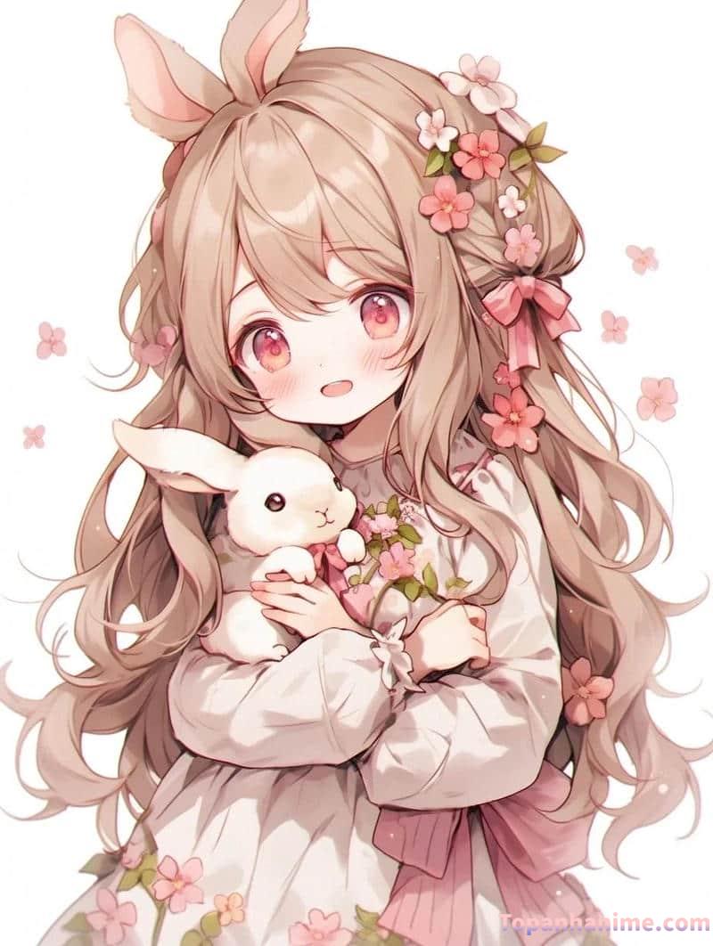 vẽ ảnh anime thỏ