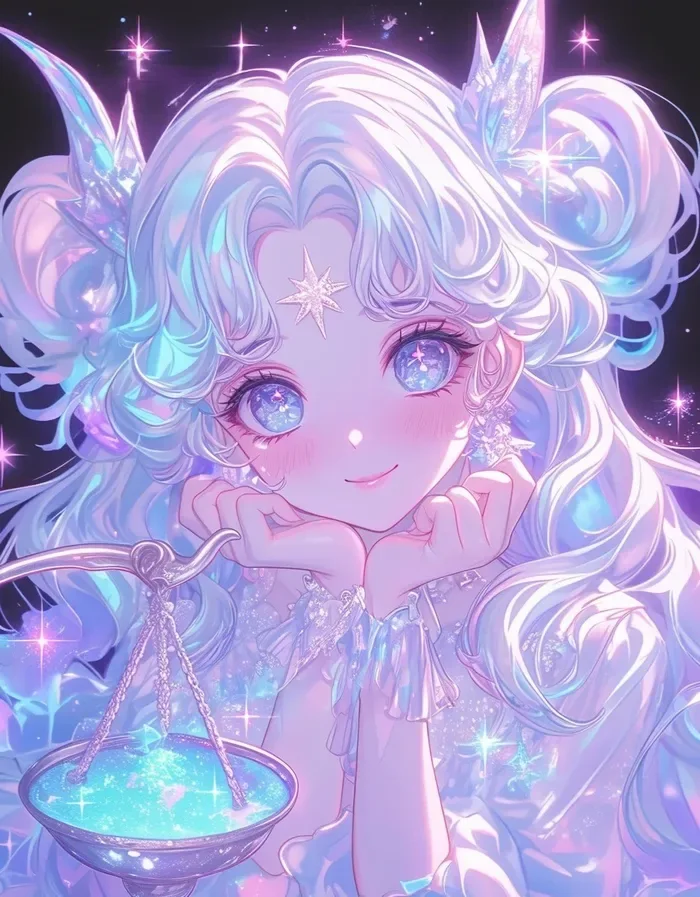 vẽ anime cung thiên bình