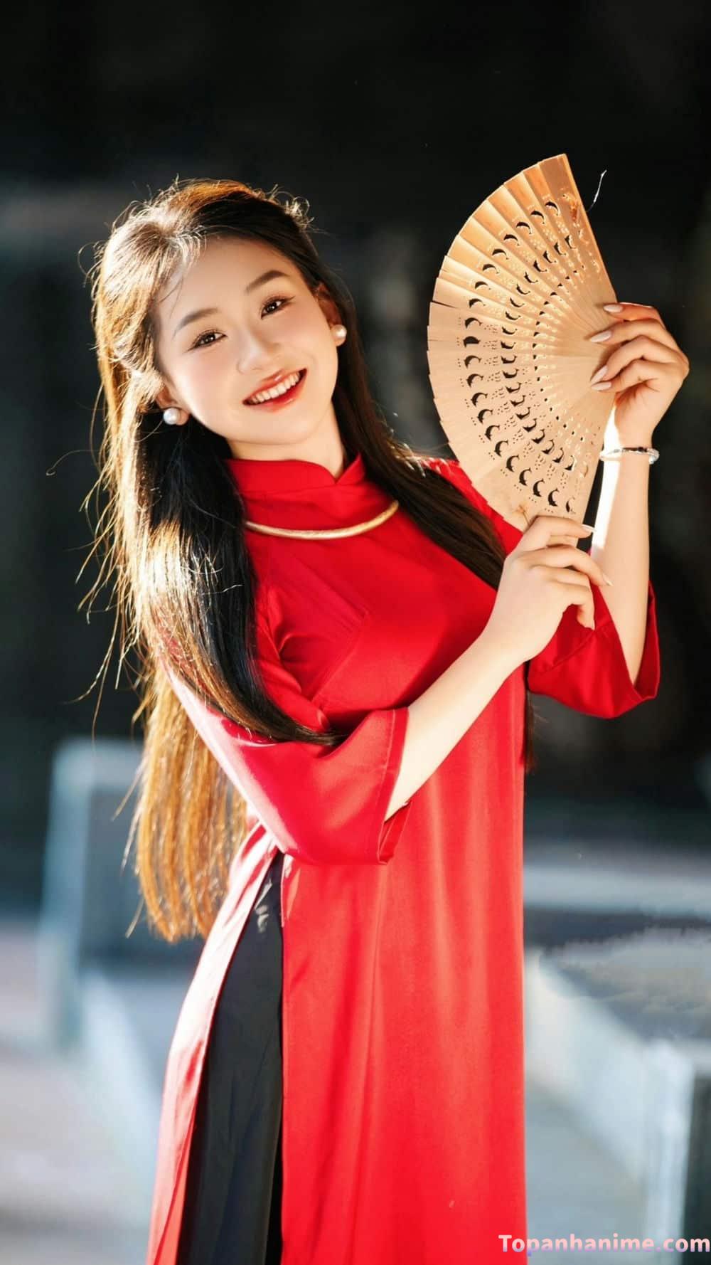 Ảnh gái áo dài duyên dáng