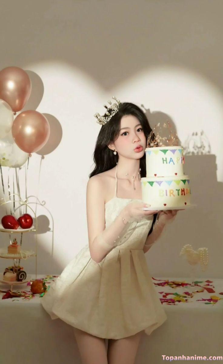 Ảnh gái xinh mừng sinh nhật