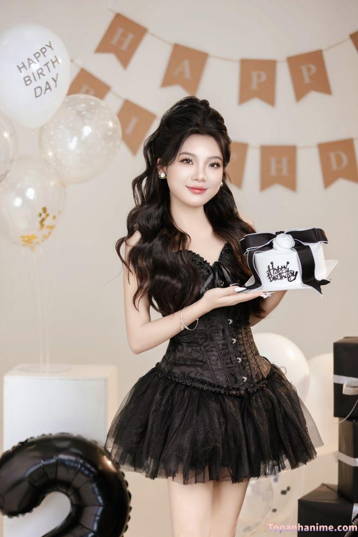 Ảnh gái xinh sinh nhật tươi