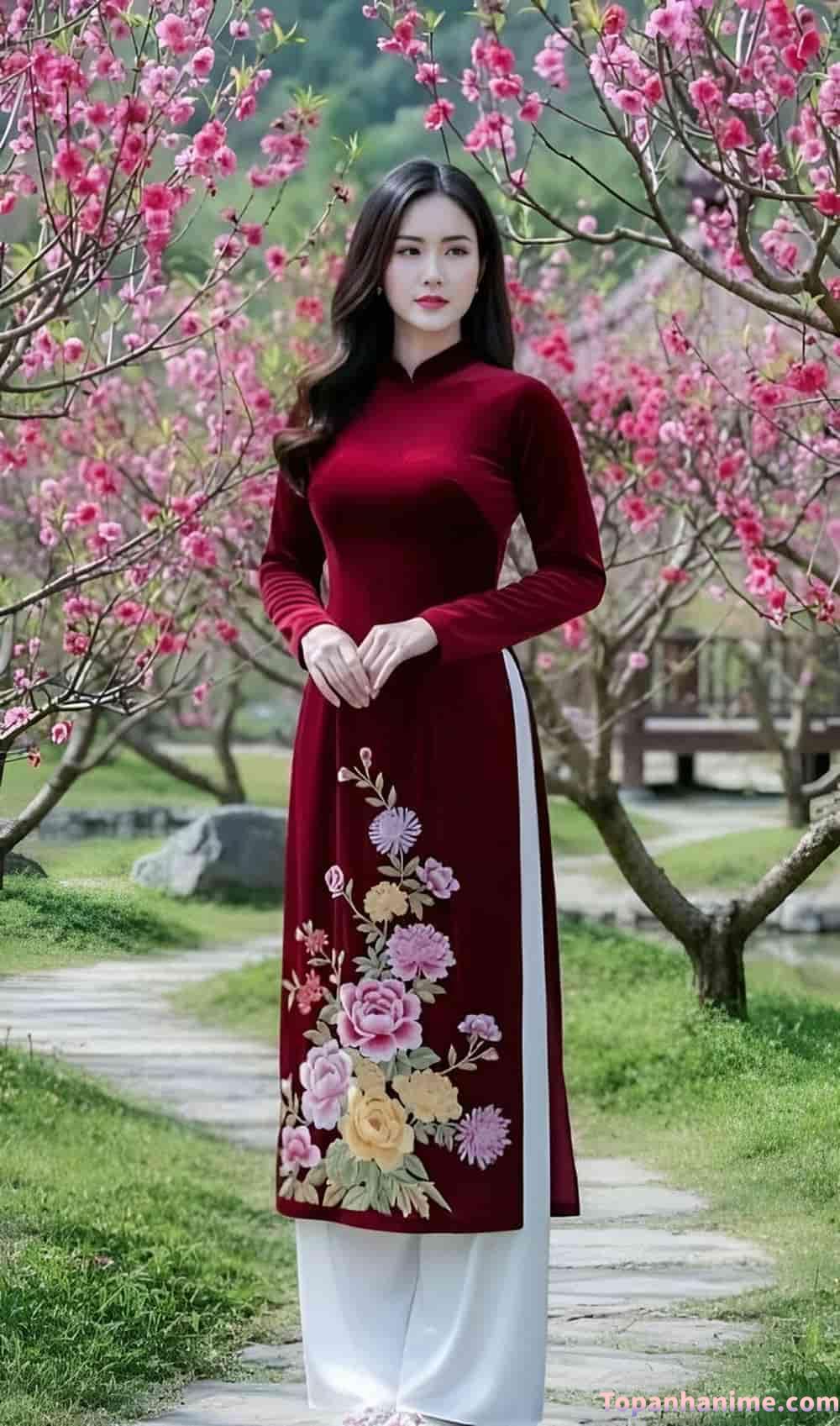 Thiếu nữ diện áo dài