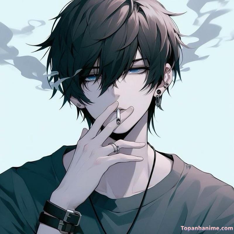 ảnh anime hút thuốc nam