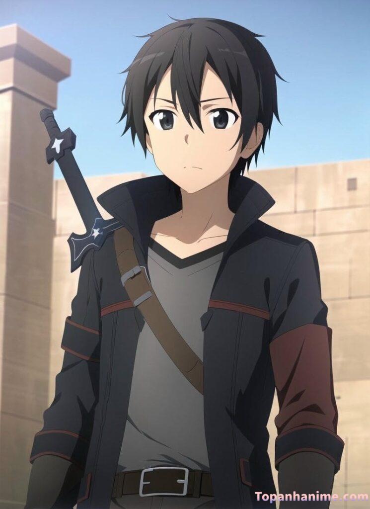 ảnh anime kirito vẽ