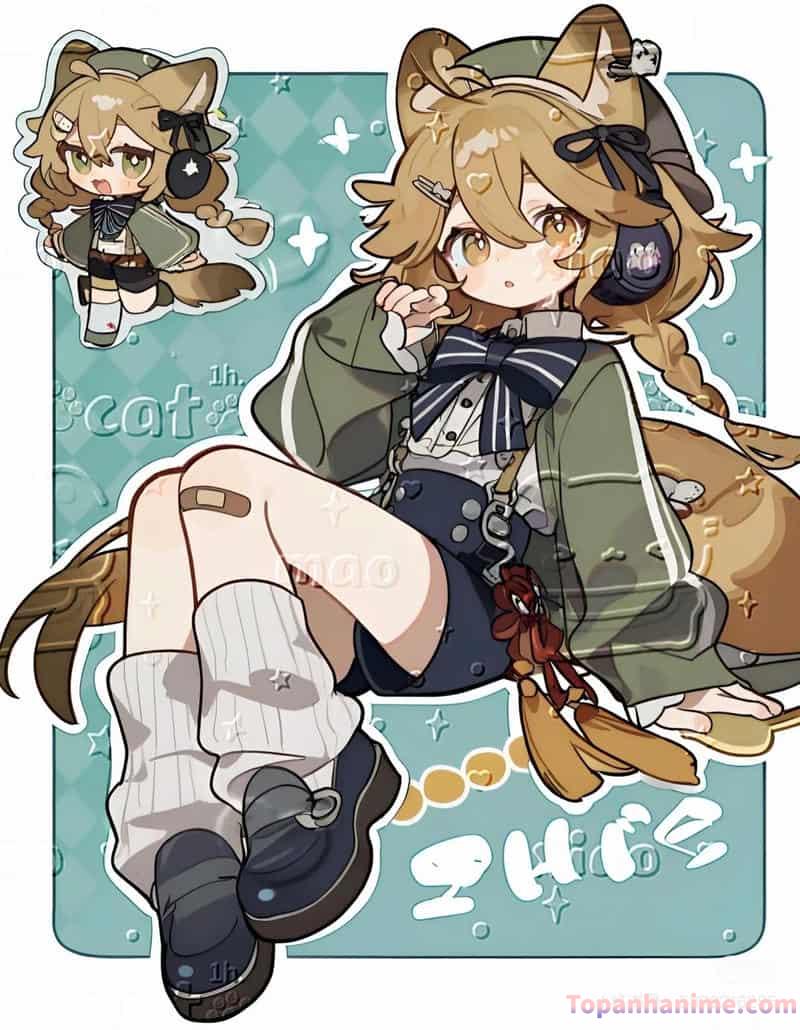 ảnh anime nữ chibi bìa