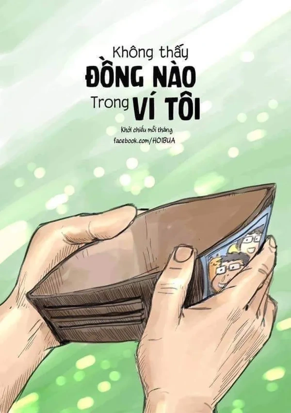 ảnh chế ví rỗng meme
