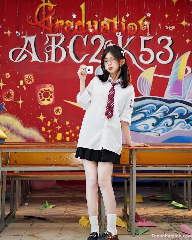 ảnh gái cấp 3 tinh khôi