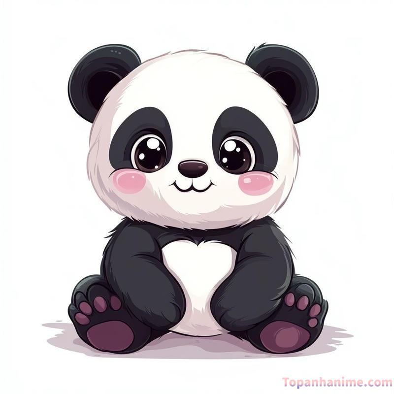 ảnh gấu trúc cute chibi xinh iu