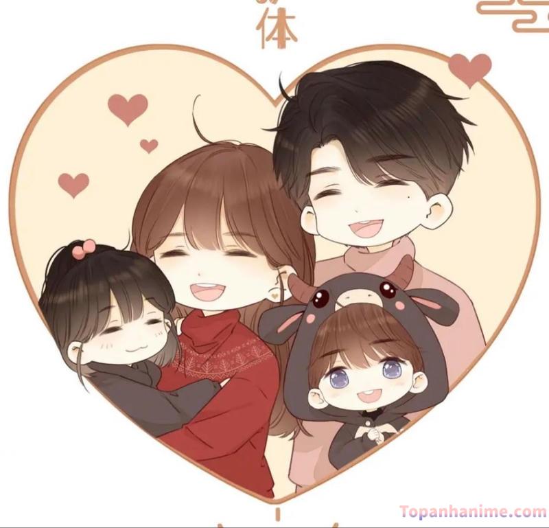 ảnh gia đình chibi iu