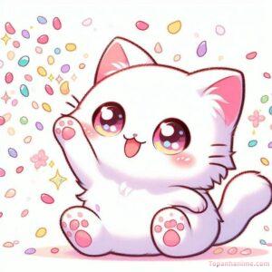ảnh mèo chibi cưng
