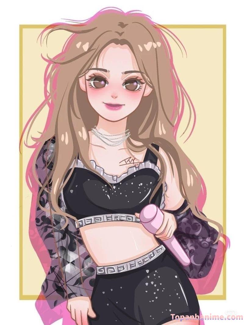 ảnh rose chibi hát diễn