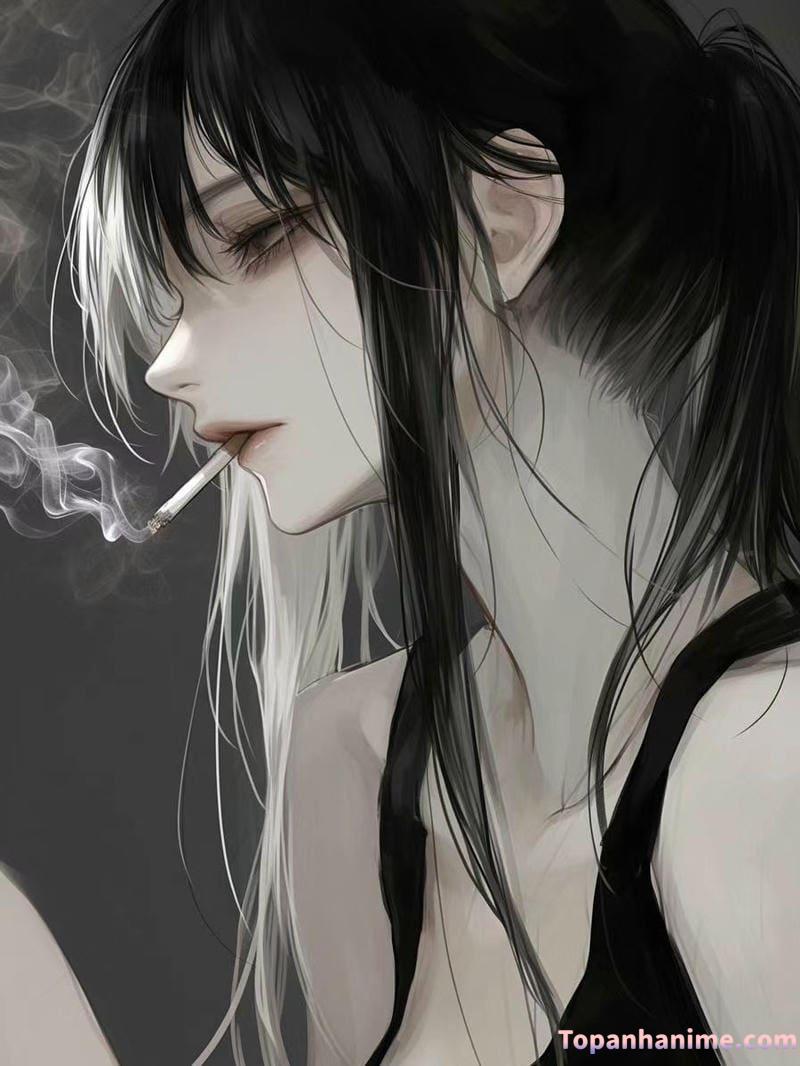 anime hút thuốc ngầu