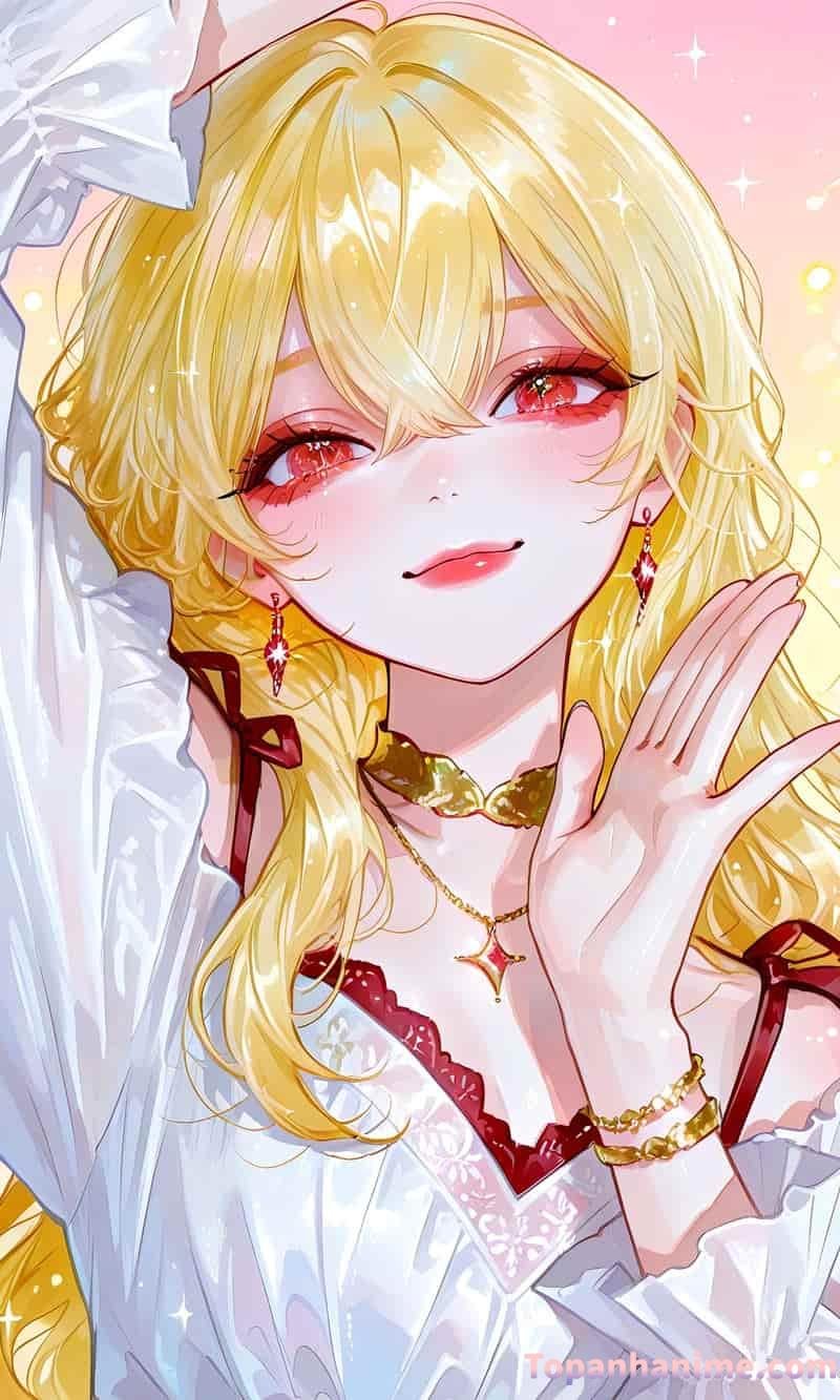 anime tóc vàng đẹp mê