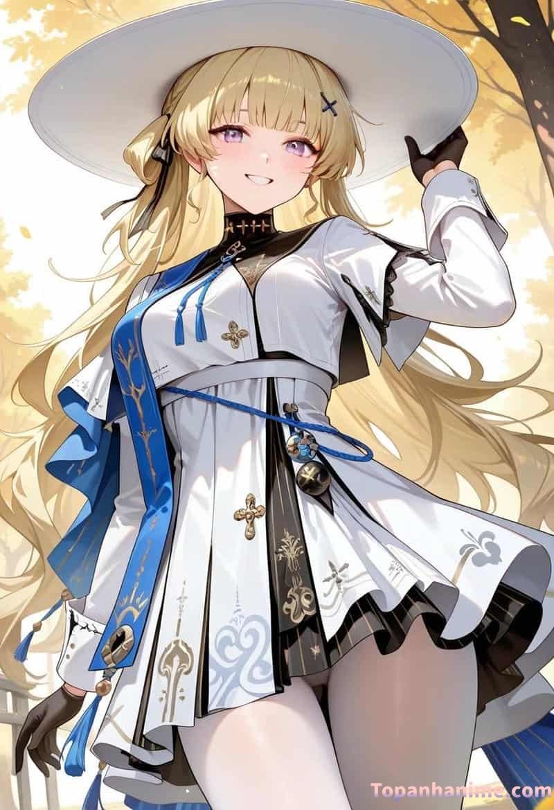 anime tóc vàng đẹp xinh